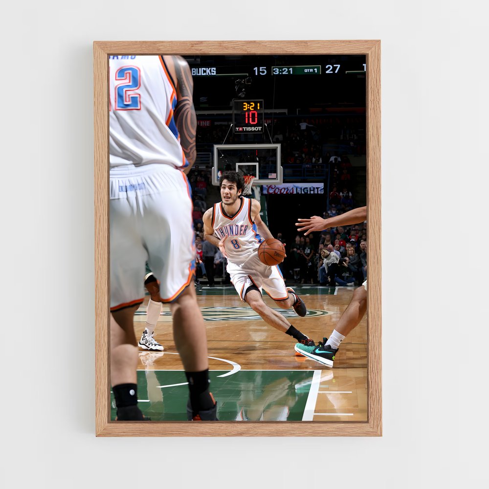 Poster Dribble Énergique – affiche Basketball (vue 4)